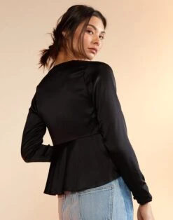 CYNTHIA ROWLEY Jula Silk Blouse 14 CYNTHIA ROWLEY Jula Silk Blouse -Cynthia Rowley Shop BLACKSILK4