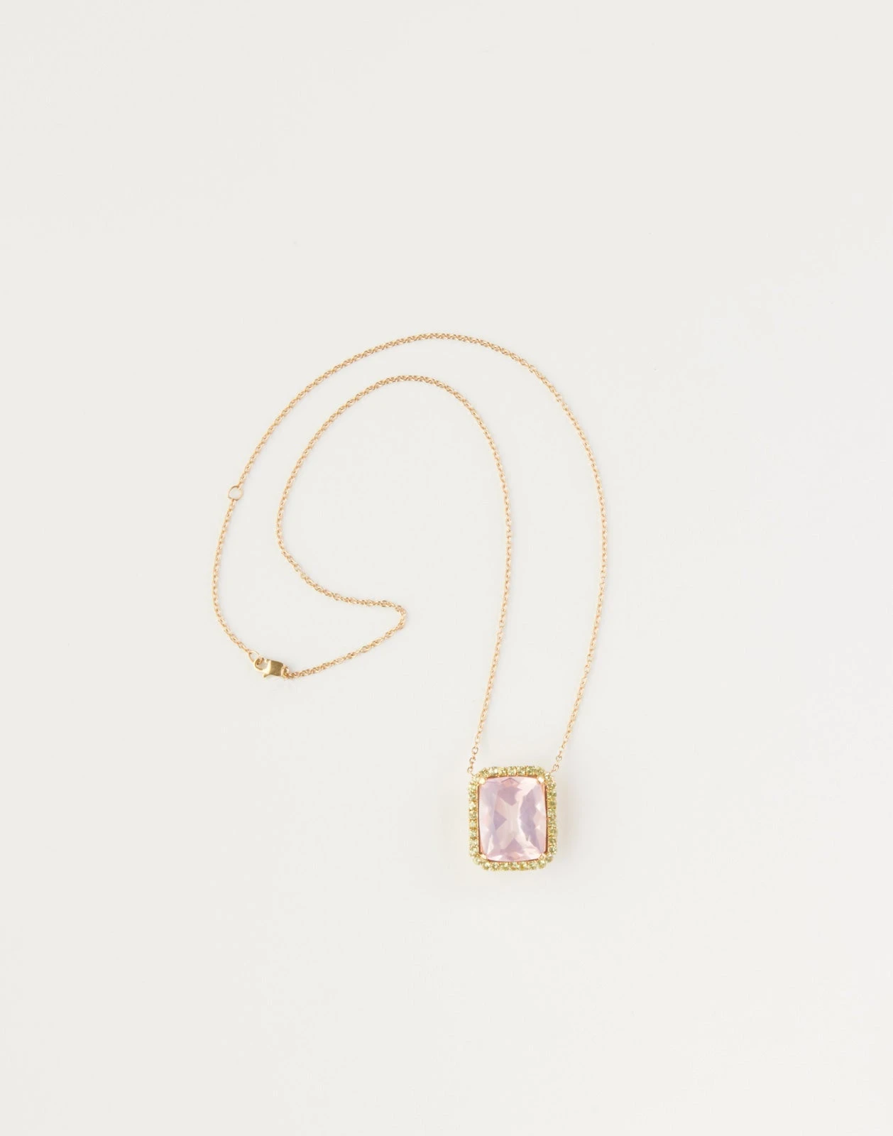 CYNTHIA ROWLEY Rose Quartz And Peridot Pendant 4 CYNTHIA ROWLEY Rose Quartz And Peridot Pendant - Image 2