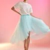 CYNTHIA ROWLEY High Low Tulle Skirt -Cynthia Rowley Shop aqua2