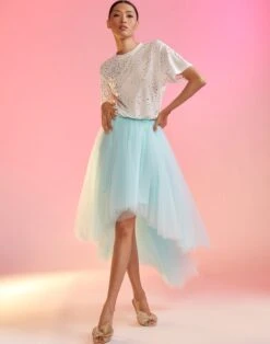 CYNTHIA ROWLEY High Low Tulle Skirt 11 CYNTHIA ROWLEY High Low Tulle Skirt -Cynthia Rowley Shop aqua4