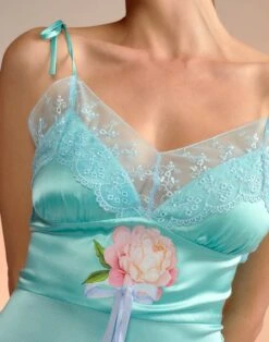 CYNTHIA ROWLEY Iris Silk Slip Dress -Cynthia Rowley Shop aquasilk7