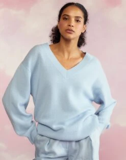 CYNTHIA ROWLEY Talia V-Neck Sweater -Cynthia Rowley Shop b3 ca37bdf6 6c35 41a1 9ef6 7804f4b98b5b