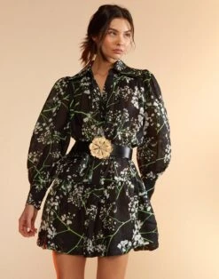 CYNTHIA ROWLEY Baby's Breath Shirt Dress