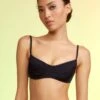 CYNTHIA ROWLEY Butterfly Wings Neoprene Bikini Top -Cynthia Rowley Shop blackbikinitop1
