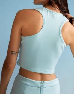 CYNTHIA ROWLEY Bonded Racer Tank -Cynthia Rowley Shop bluetank1