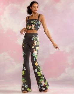 CYNTHIA ROWLEY Bonded Fit And Flare Pant -Cynthia Rowley Shop bonded1 ad8bc707 c35f 4b66 8b99 998f97288ac9