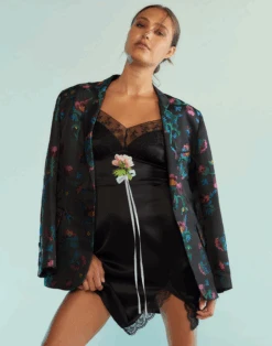 CYNTHIA ROWLEY Iris Mini Silk Dress