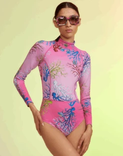 CYNTHIA ROWLEY Coral Wetsuit -Cynthia Rowley Shop coral3