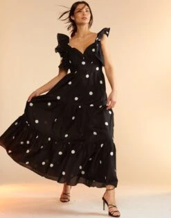 CYNTHIA ROWLEY Gabriella Ruffle Dress 14 CYNTHIA ROWLEY Gabriella Ruffle Dress -Cynthia Rowley Shop dot2