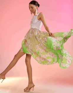 CYNTHIA ROWLEY Ramie Tier Dress -Cynthia Rowley Shop holow1