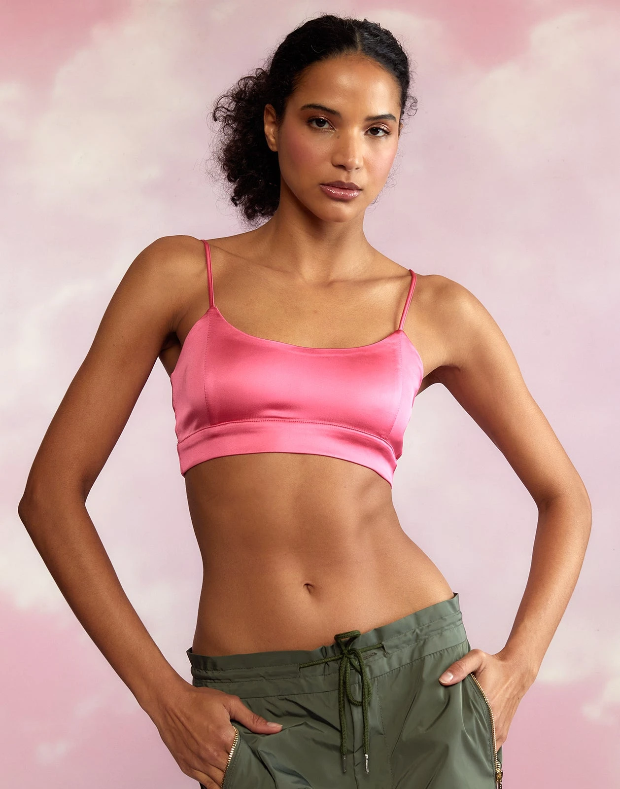 CYNTHIA ROWLEY Casey Satin Bralette