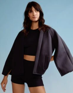 CYNTHIA ROWLEY Bonded Jacket -Cynthia Rowley Shop jacket3 d90e3dfe e721 4276 9e84 7e8400270a7b