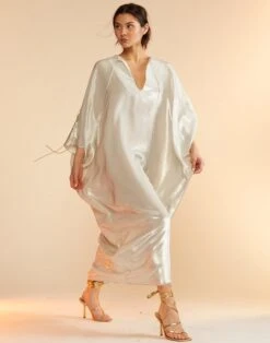 CYNTHIA ROWLEY Silk Lame Kaftan -Cynthia Rowley Shop lame10