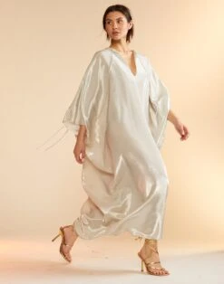 CYNTHIA ROWLEY Silk Lame Kaftan -Cynthia Rowley Shop lame12