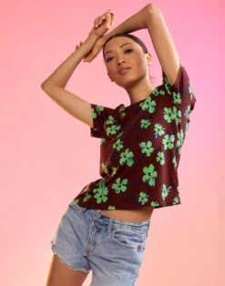 CYNTHIA ROWLEY Printed Tee -Cynthia Rowley Shop lilotee4