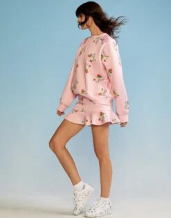 CYNTHIA ROWLEY Strawberry Bonded Mini Skirt -Cynthia Rowley Shop ltpnnkskirt5