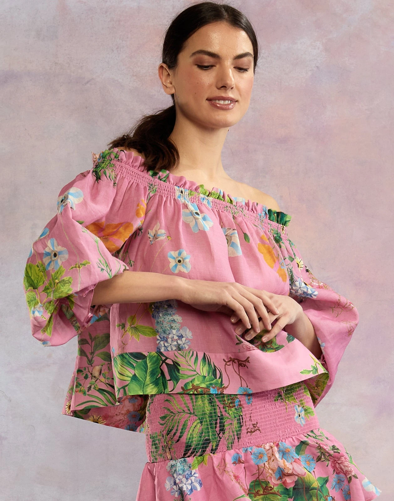 CYNTHIA ROWLEY Nola Off Shoulder Top 3 CYNTHIA ROWLEY Nola Off Shoulder Top