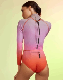 CYNTHIA ROWLEY Sunset Surf Wetsuit -Cynthia Rowley Shop ombrepink1