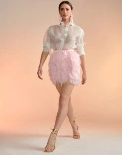 CYNTHIA ROWLEY Organza Button Down Shirt -Cynthia Rowley Shop organza6