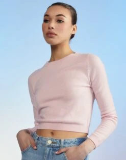 CYNTHIA ROWLEY Kendal Cropped Sweater