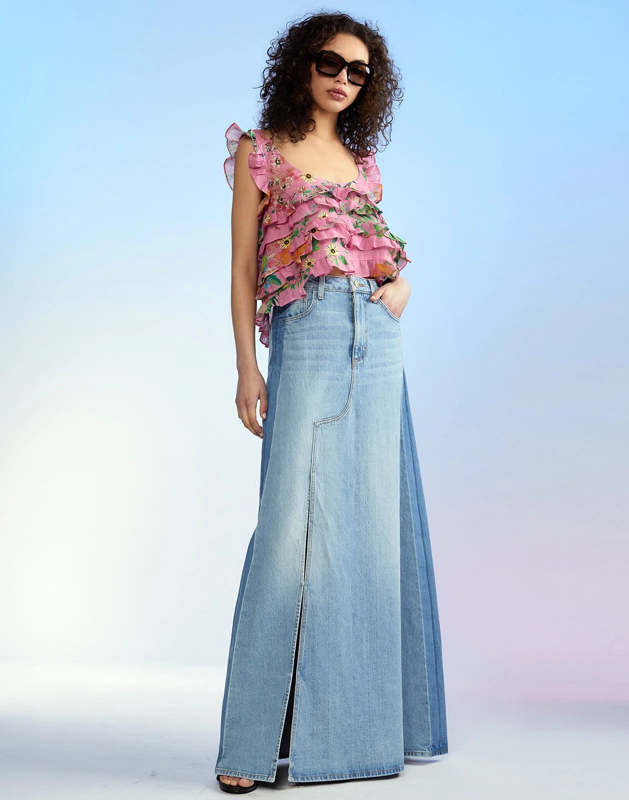 CYNTHIA ROWLEY Nola Ruffle Tank Blouse 7 CYNTHIA ROWLEY Nola Ruffle Tank Blouse - Image 5