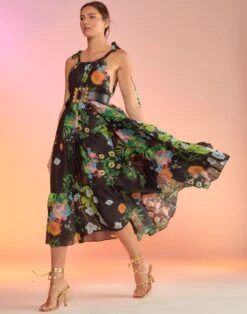 CYNTHIA ROWLEY Layla Linen Halter Dress -Cynthia Rowley Shop ramie1