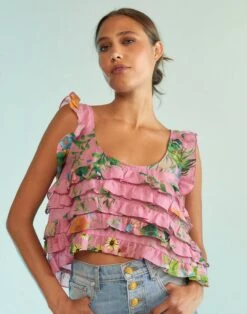 CYNTHIA ROWLEY Nola Ruffle Tank Blouse 15 CYNTHIA ROWLEY Nola Ruffle Tank Blouse -Cynthia Rowley Shop ruffle10 bcab535e 9c8f 4068 b02d 76f6b5c5ea3a