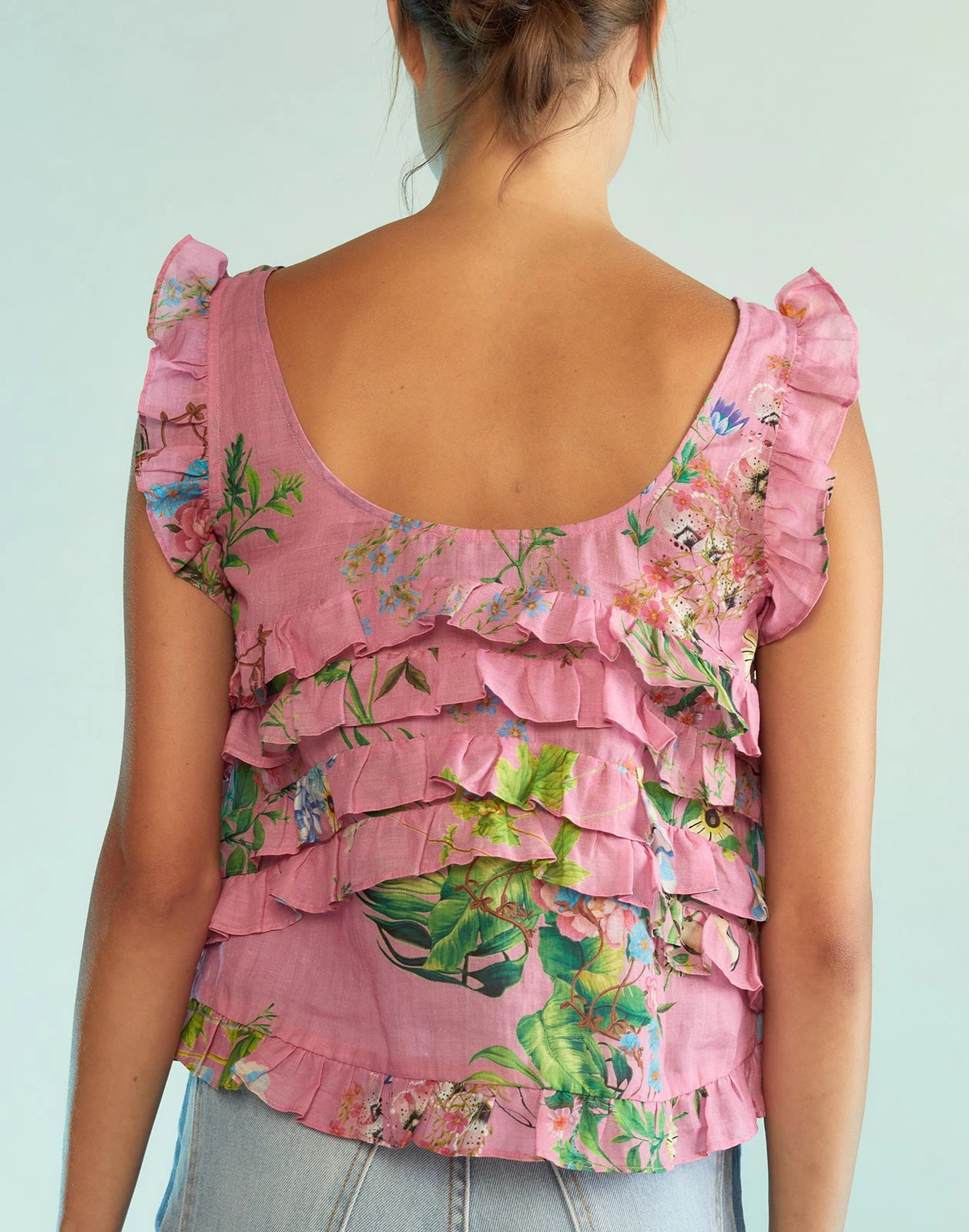 CYNTHIA ROWLEY Nola Ruffle Tank Blouse 6 CYNTHIA ROWLEY Nola Ruffle Tank Blouse - Image 4