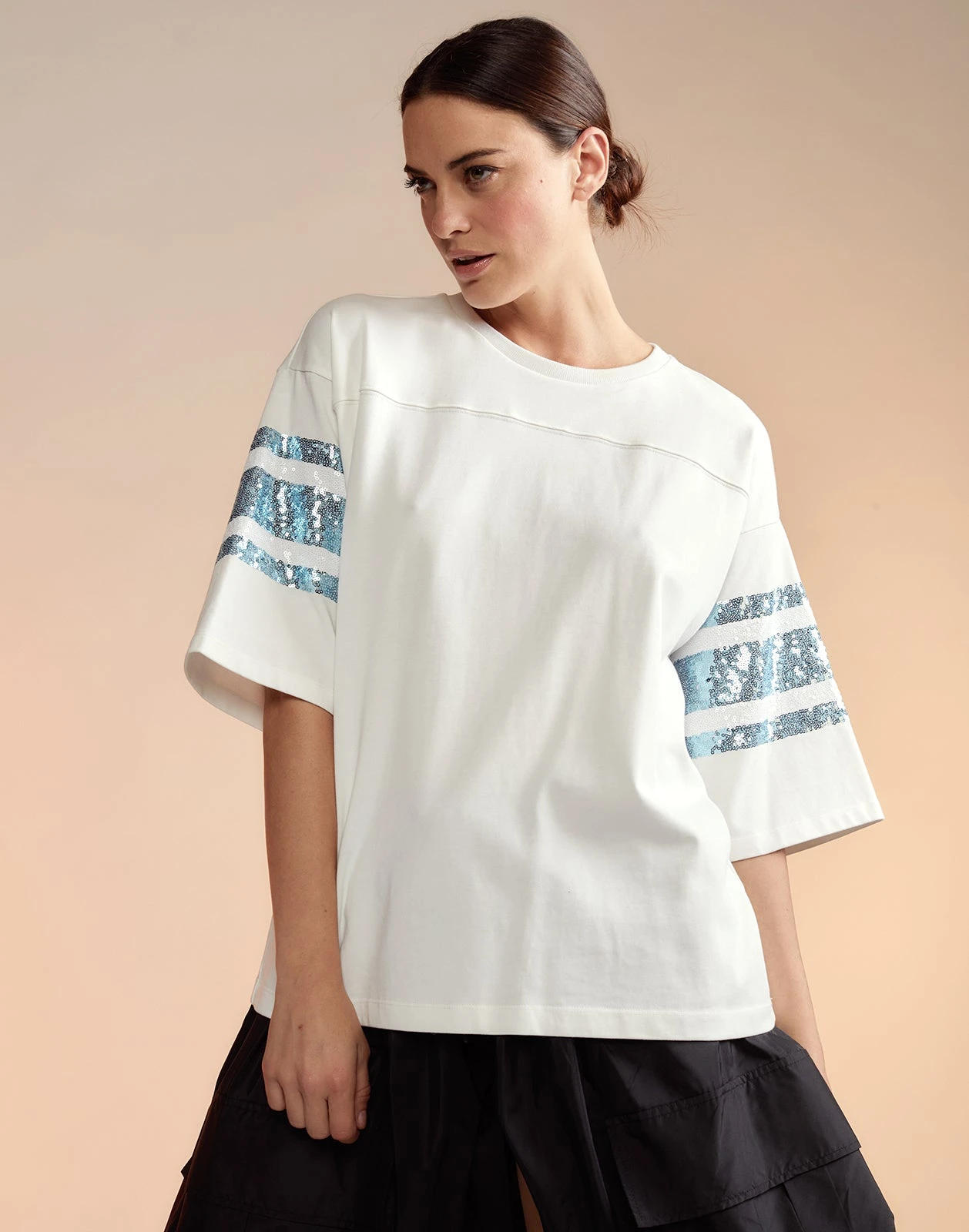 CYNTHIA ROWLEY Sequin Football Jersey 4 CYNTHIA ROWLEY Sequin Football Jersey - Image 2