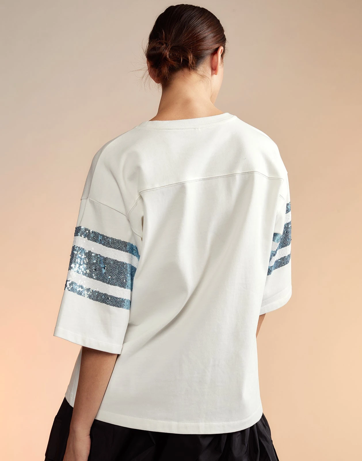 CYNTHIA ROWLEY Sequin Football Jersey 7 CYNTHIA ROWLEY Sequin Football Jersey - Image 5