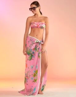 CYNTHIA ROWLEY Flirt Ruffle Bikini Top -Cynthia Rowley Shop sarong6