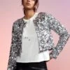 CYNTHIA ROWLEY Sequin Cropped Cardigan -Cynthia Rowley Shop sequinjacket8