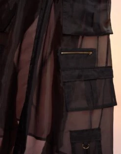 CYNTHIA ROWLEY Organza Cargo Skirt -Cynthia Rowley Shop sheerorganza