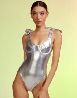CYNTHIA ROWLEY Chrome Swimsuit