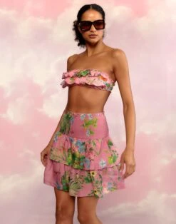 CYNTHIA ROWLEY Nola Smocked Skirt -Cynthia Rowley Shop skirt4 7e7cdb67 1c22 48ed bfa7 7c64436521d0