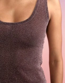 CYNTHIA ROWLEY Glitter Tank -Cynthia Rowley Shop taupetank6