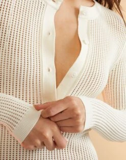 CYNTHIA ROWLEY Bondi Crochet Knit Dress 22 CYNTHIA ROWLEY Bondi Crochet Knit Dress -Cynthia Rowley Shop whitemesh12