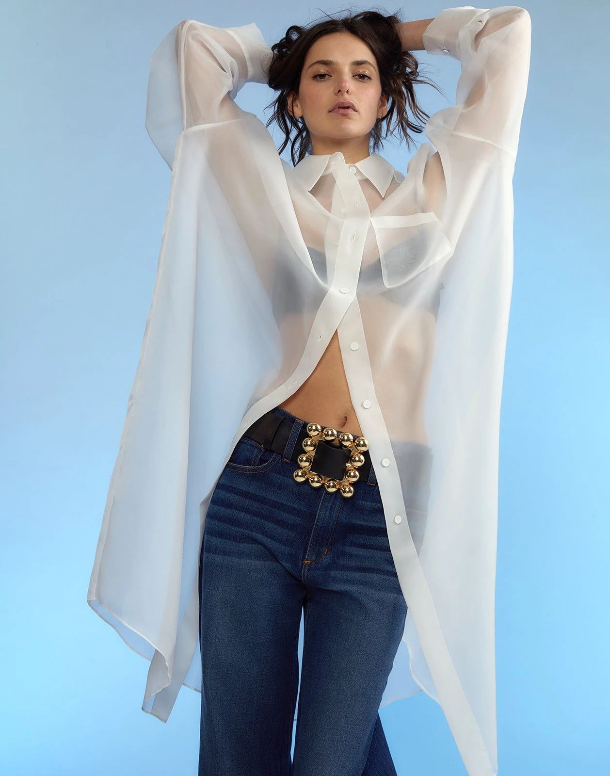 CYNTHIA ROWLEY Oversized Buckle Belt 6 CYNTHIA ROWLEY Oversized Buckle Belt - Image 4