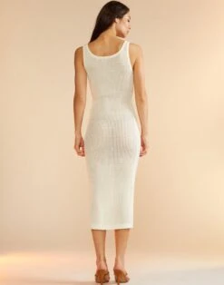 CYNTHIA ROWLEY Zia Crochet Knit Dress -Cynthia Rowley Shop whitetank3